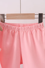 Pink character embroidery gingham bubble