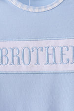 Blue brother embroidery gown