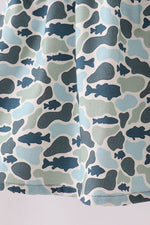 Camouflage denim dress