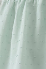 Green swiss dot cross sheep ruffle shorts set