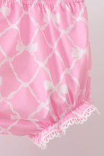 Pink Bow Bloomer Set