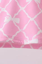Pink Bow UPF Swim Set