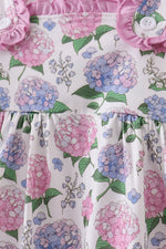 Purple Hydrangea Dress