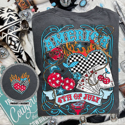 America 4th of July Collage Tee (PREORDER)