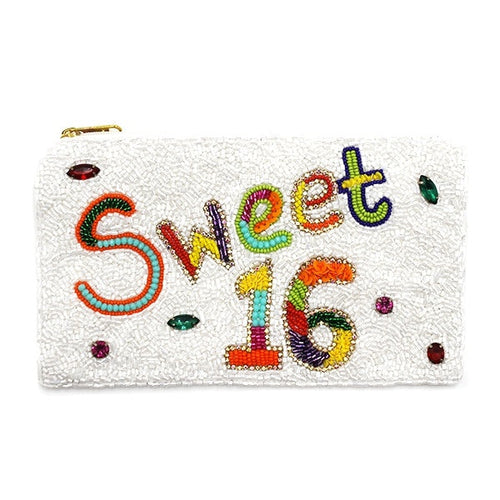 Seed Bead Sweet 16 Clutch