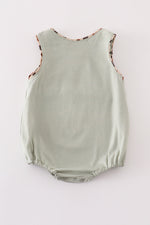 Sage camouflage deer applique bubble