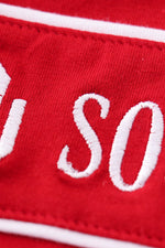 Red sooners embroidery boy bubble