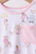 Pink all day adventure bamboo dress