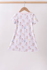 Pink all day adventure bamboo dress