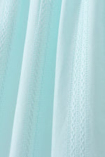Blue starfish smocked jacquard ruffle dress