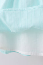 Blue starfish smocked jacquard ruffle dress