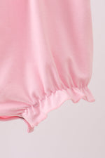 Pink carousel embroidery ruffle bubble