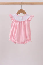 Pink carousel embroidery ruffle bubble