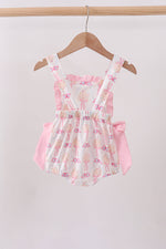 Pink bow castle ruffle bubble