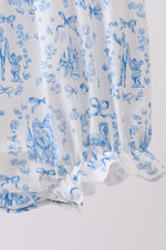 Blue Castle Smocked Ruffle Bubble