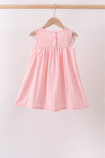 Pink Princess Embroidered Jacquard Dress