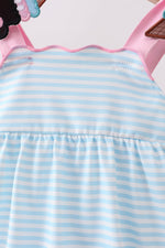 Blue Ice Cream Applique Bubble